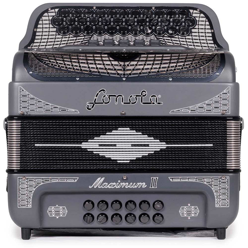 Sonola Maximum II Accordion FBE 5 Switches Gray Silver Matte